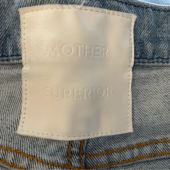 Mother The Huffy Skimp Rope's End Light Wash Distressed Straight Leg Jean Sz 27 - Picture 8 of 16